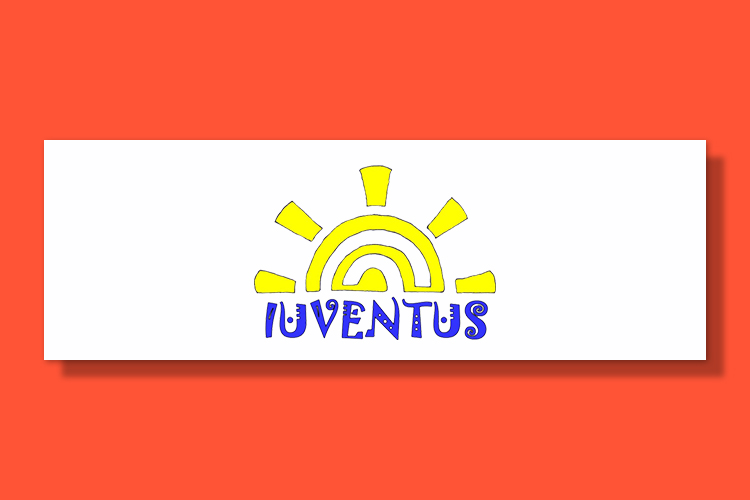 Sonne als Logo mit dem schriftzug Iuventus